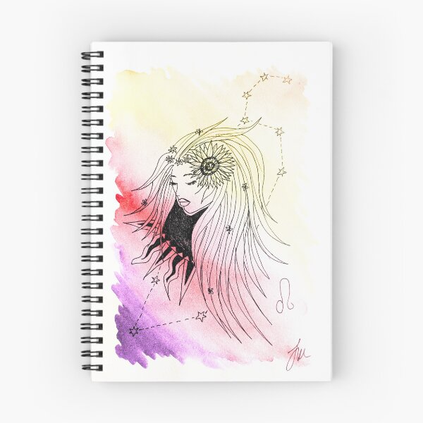 Item preview, Colour Leo astrology artwork. Original gift for zodiac and astrology lovers designed and sold by 5FathomsDeep.