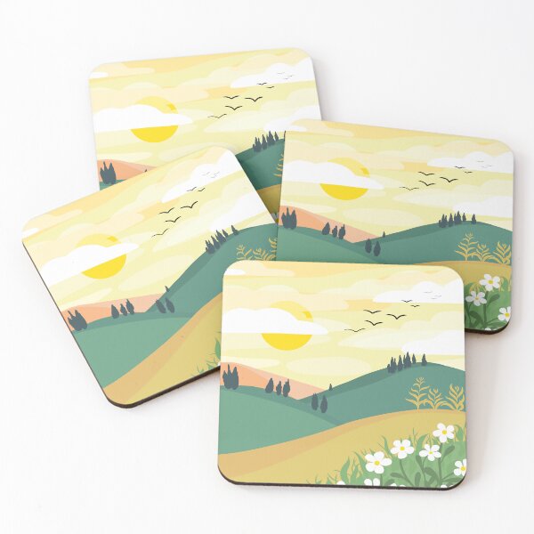Item preview, Yellow Hills designed and sold by Art by RiciRaccoon.