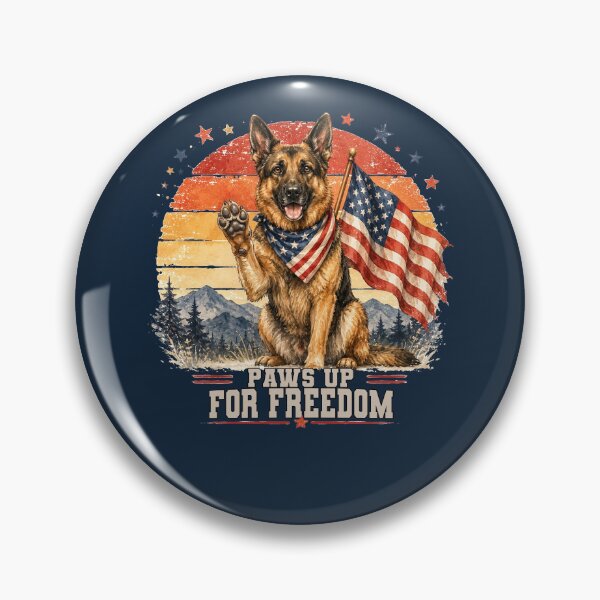 Item preview, Patriotic German Shepherd 4th of July Dog designed and sold by tamdevo1.