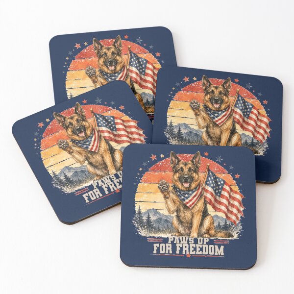 Item preview, Patriotic German Shepherd 4th of July Dog designed and sold by tamdevo1.