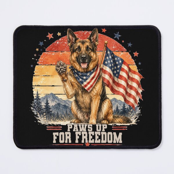 Item preview, Patriotic German Shepherd 4th of July Dog designed and sold by tamdevo1.