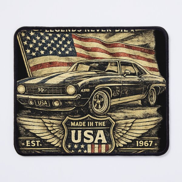 Item preview, American Classic Muscle Car Vintage USA Flag Retro Car Enthusiast Design designed and sold by Ivory Code.