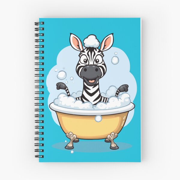 Artikelvorschau, Funny Washing Zebra Taking a Bubble Bath – Cute Cartoon Bath Time Tee entworfen und verkauft von Astro Technical.