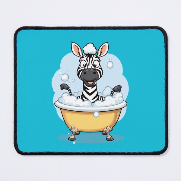 Item preview, Funny Washing Zebra Taking a Bubble Bath – Cute Cartoon Bath Time Tee designed and sold by Astro Technical.
