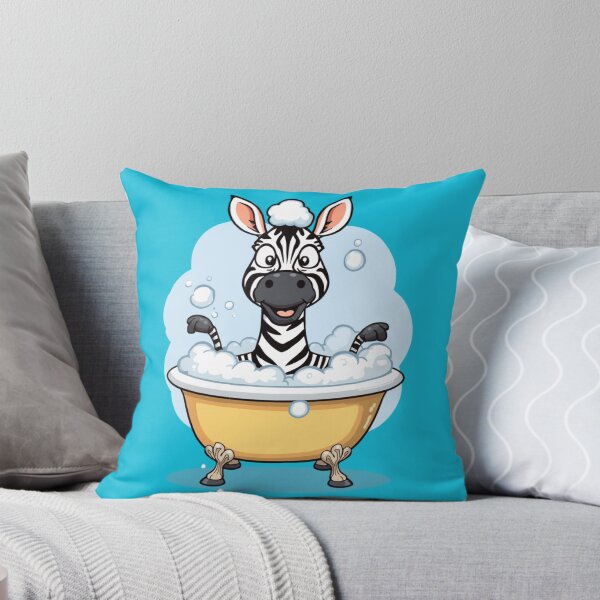 Item preview, Funny Washing Zebra Taking a Bubble Bath – Cute Cartoon Bath Time Tee designed and sold by Astro Technical.