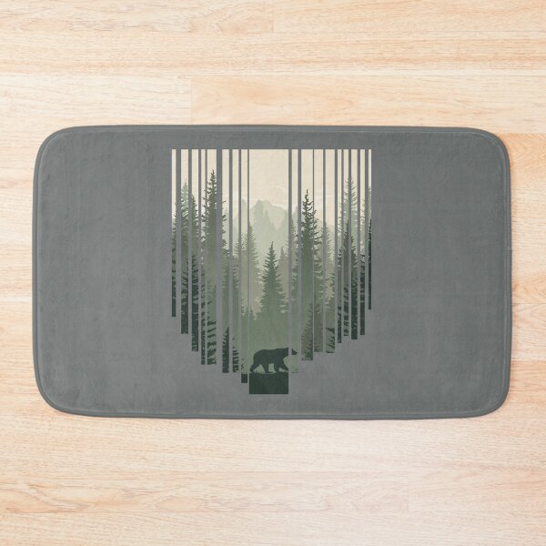 Item preview, Travel and Camping and hiking  outdoors ,bear walking in the wild,Lone Bear in the Wild Forest – Wilderness Adventure Graphic T-Shirt designed and sold by mndesignworx.