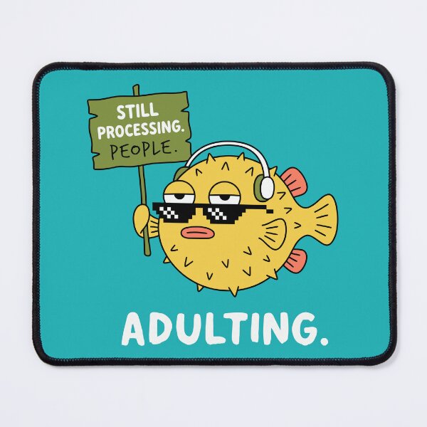 Item preview, Funny Introvert Pufferfish designed and sold by Amir Faysal.