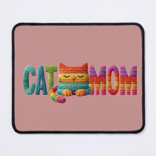 Item preview, Rainbow Cat Mom Cute Cat Lettering designed and sold by MegaNovaArt.