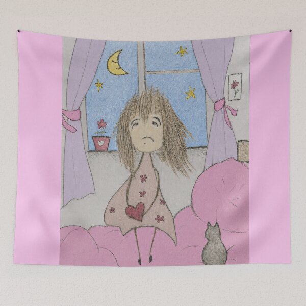 Item preview, Lora's Feelings - Sleepless Night designed and sold by RAIPrintStudio.