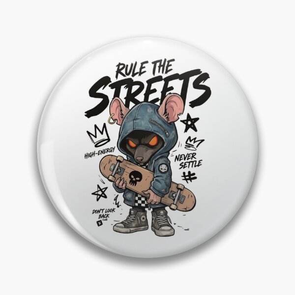Item preview, Rule The Streets - Rebel Mouse Skater designed and sold by Onviton.