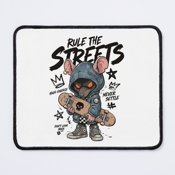 Item preview, Rule The Streets - Rebel Mouse Skater designed and sold by Onviton.