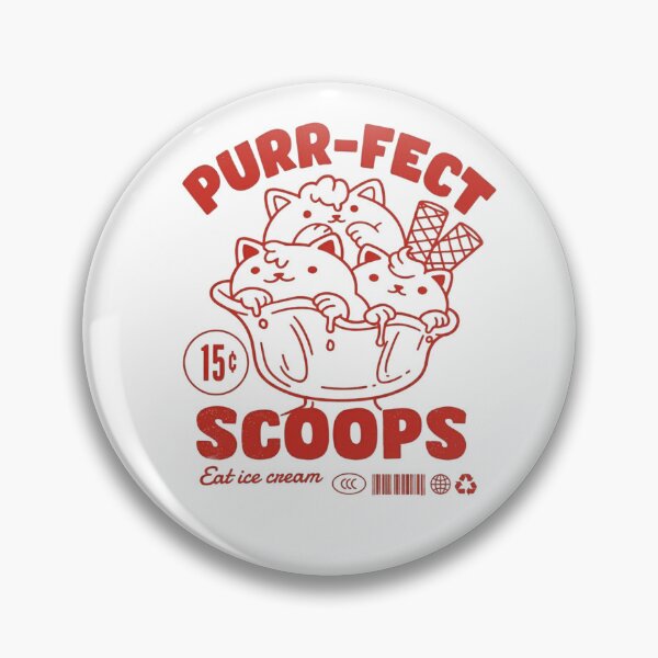 Item preview, Purr-fect Scoops Cute Retro Cat Ice Cream Sundae designed and sold by Pablo70 Store.