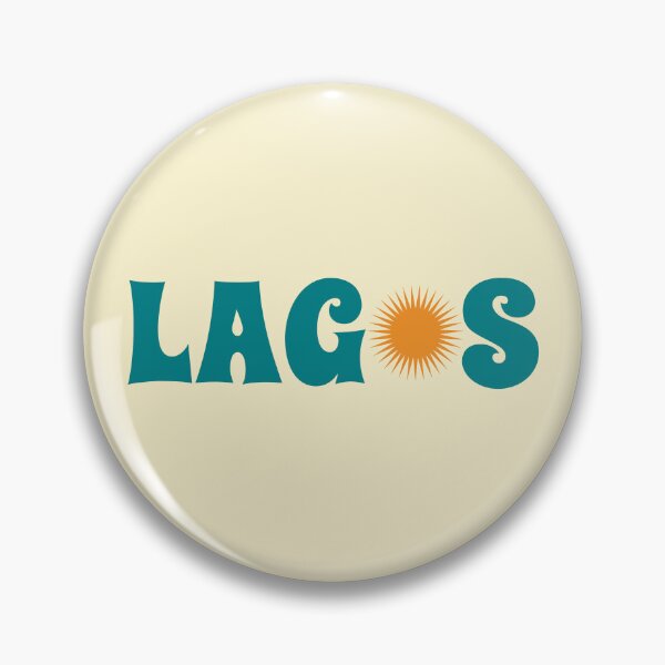 Item preview, Lagos Nigeria | Retro Groovy Sunny Travel Souvenir designed and sold by MammothArt.