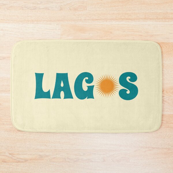 Item preview, Lagos Nigeria | Retro Groovy Sunny Travel Souvenir designed and sold by MammothArt.