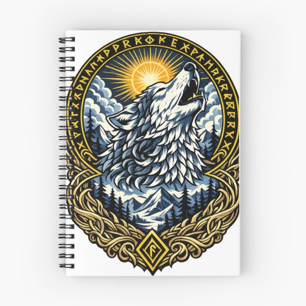 Item preview, Fenrir Wolf Viking Rune Symbol | Norse Mythology Howling Wolf Nordic Art designed and sold by Daagath.