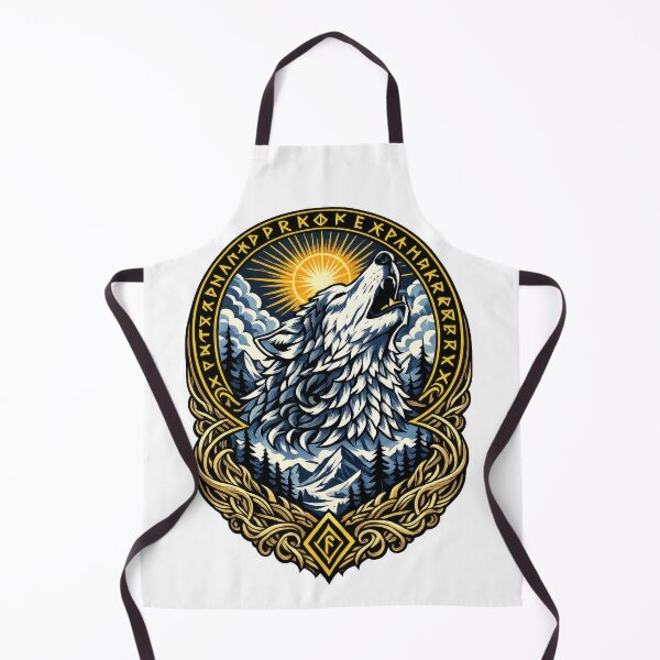 Item preview, Fenrir Wolf Viking Rune Symbol | Norse Mythology Howling Wolf Nordic Art designed and sold by Daagath.