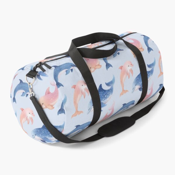 Item preview, Cute Dolphin Seamless Pattern – Pastel Ocean Animal Print for Kids Decor designed and sold by ArtFairy38.
