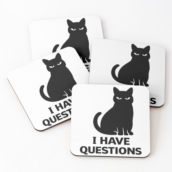 Item preview, I Have Questions | Suspicious Cat Edition designed and sold by NSMDesignByN8.