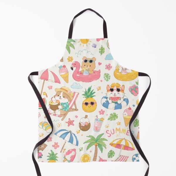 Item preview, Cute Kawaii Summer Beach Party Pattern designed and sold by 0606PM.