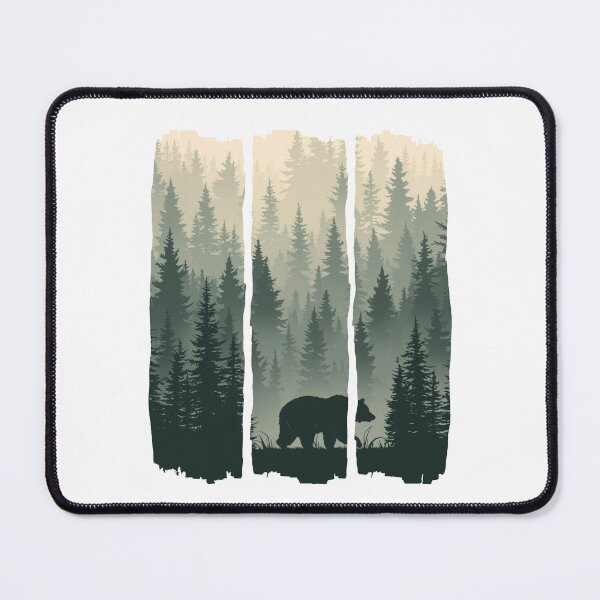 Item preview, Copy of Travel and Camping and hiking  outdoors version 4 ,bear walking in the wild,Lone Bear in the Wild Forest – Wilderness Adventure Graphic T-Shirt designed and sold by mndesignworx.