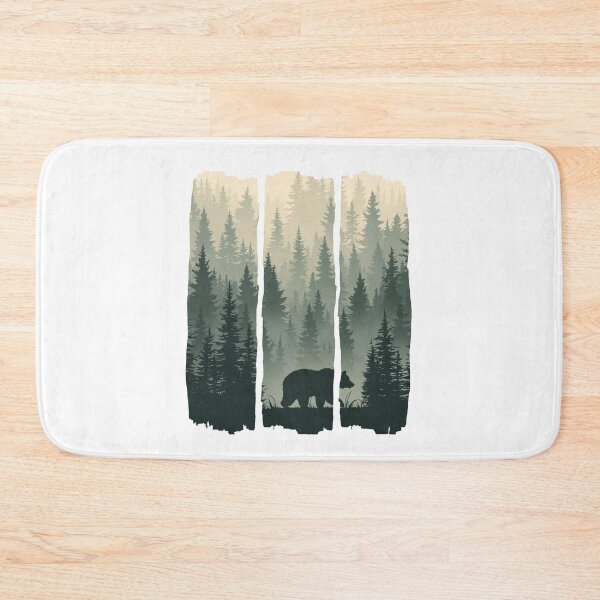 Item preview, Copy of Travel and Camping and hiking  outdoors version 4 ,bear walking in the wild,Lone Bear in the Wild Forest – Wilderness Adventure Graphic T-Shirt designed and sold by mndesignworx.
