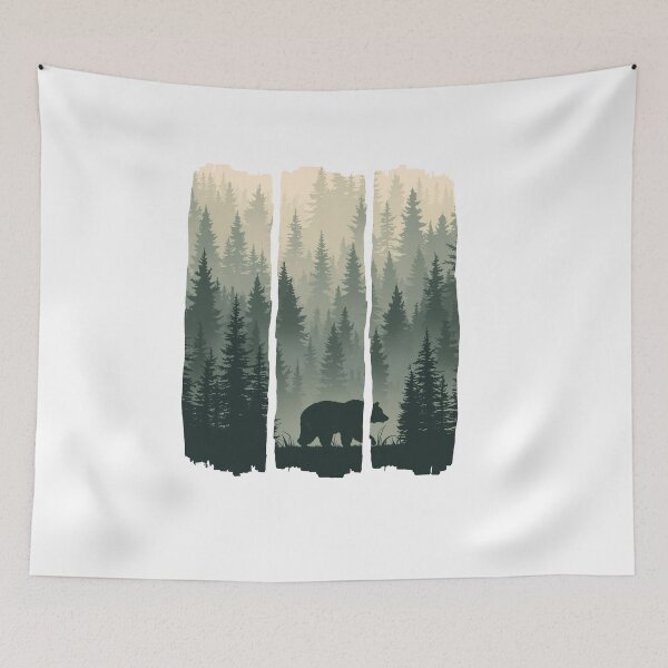 Item preview, Copy of Travel and Camping and hiking  outdoors version 4 ,bear walking in the wild,Lone Bear in the Wild Forest – Wilderness Adventure Graphic T-Shirt designed and sold by mndesignworx.