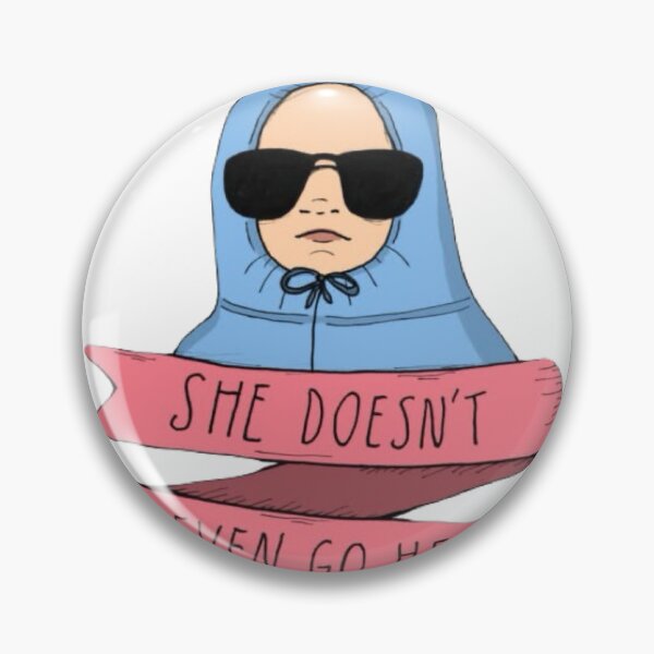 Item preview, She doesn’t go here sticker  designed and sold by Madison Creates.