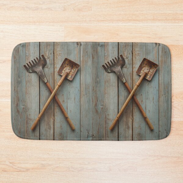 Item preview, Vintage Garden Tools Rustic Gardening Heritage Artwork designed and sold by Evergreen Horizon Works.