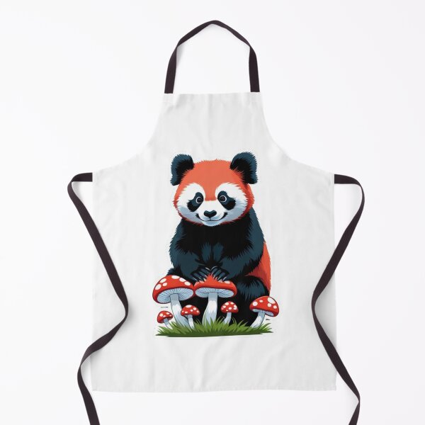 Item preview, Cute red panda sitting on mushrooms designed and sold by kidoramagic.