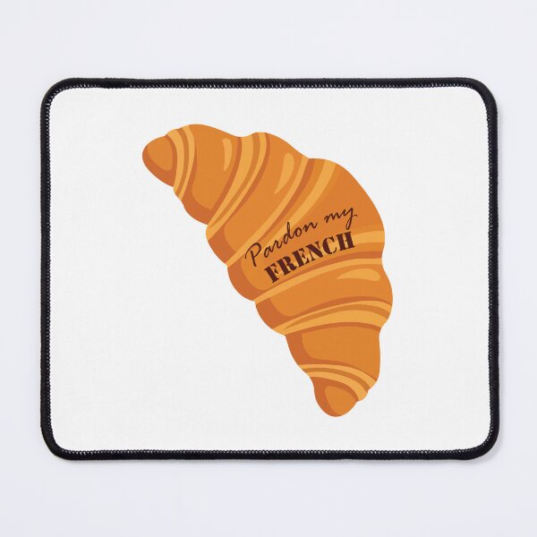 Item preview, Sassy Pardon My French Croissant Food Pun designed and sold by BetweenForms.