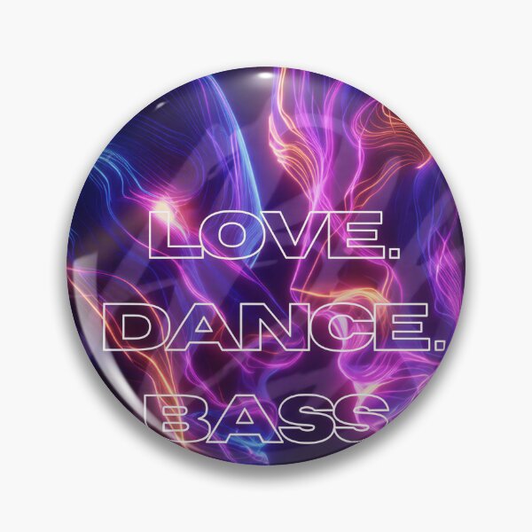 Item preview, Neon Energy – Love. Dance. Bass. Digital Art Print designed and sold by ColouryourlifeBE.