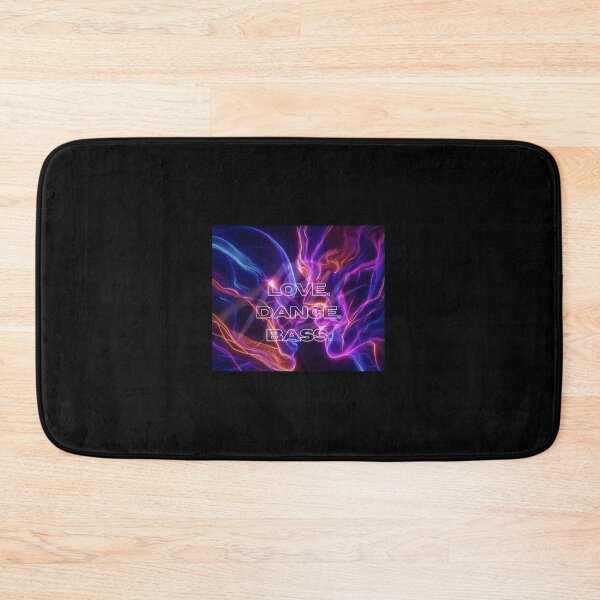 Item preview, Neon Energy – Love. Dance. Bass. Digital Art Print designed and sold by ColouryourlifeBE.