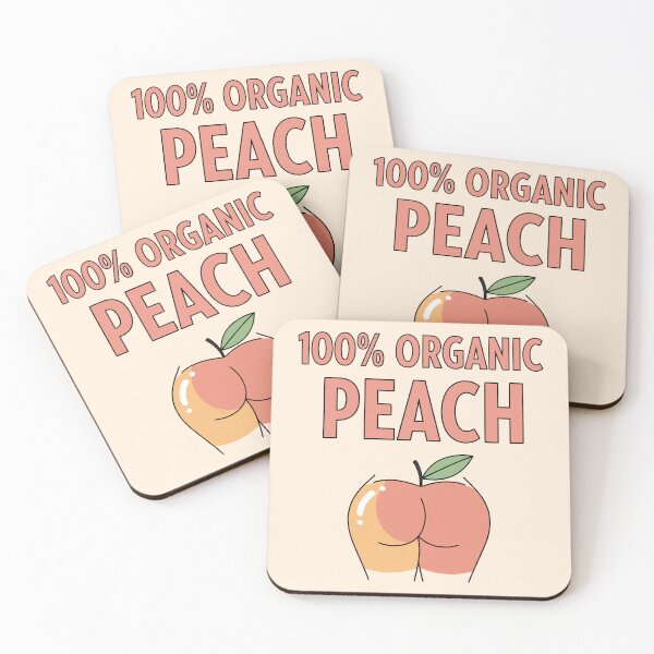 Item preview, 100% Organic Peach designed and sold by Amir Faysal.