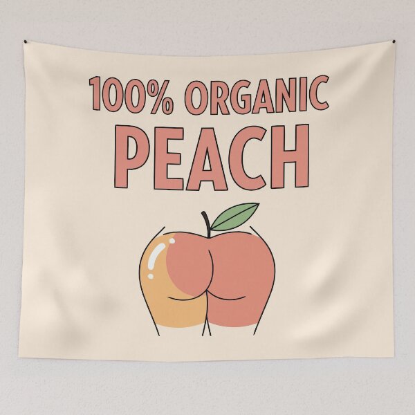 Item preview, 100% Organic Peach designed and sold by Amir Faysal.