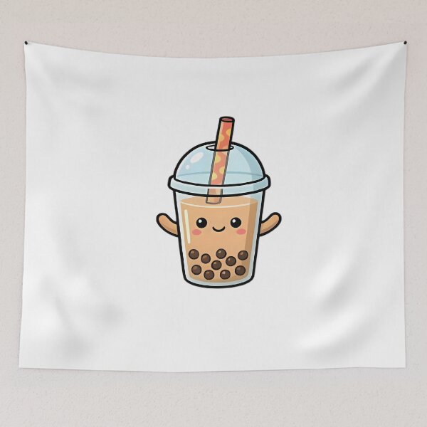 Item preview, Cute Bubble Tea Kawaii Boba Cartoon Design designed and sold by KCasual.