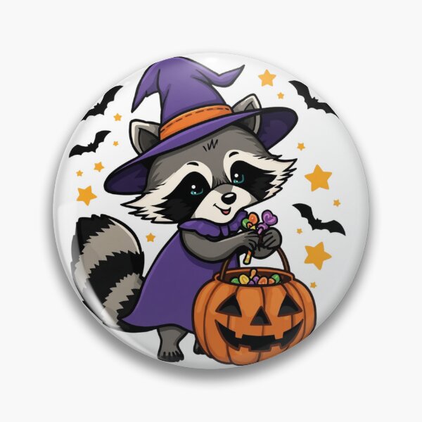 Item preview, Funny Witchy Raccoon Cute Halloween Trash Panda Witch Gift designed and sold by KhadijaBatool38.
