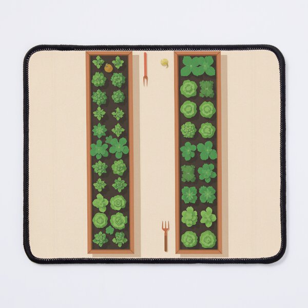 Item preview, Raised Garden Beds Vegetable Gardening Layout Illustration designed and sold by Evergreen Horizon Works.