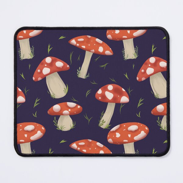 Item preview, Gothic Forest Floor Mushroom and Acorn Pattern designed and sold by StoriesInGrain.