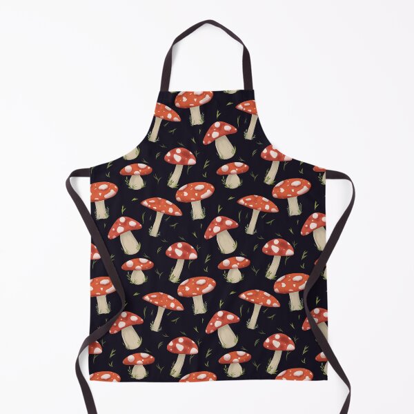 Item preview, Gothic Forest Floor Mushroom and Acorn Pattern designed and sold by StoriesInGrain.