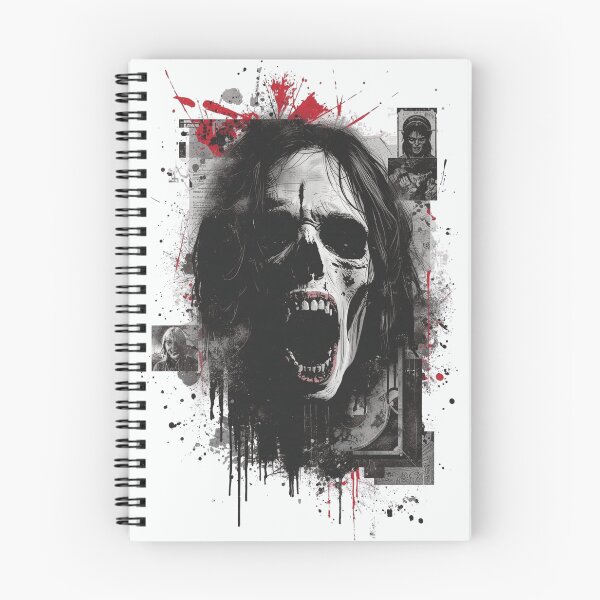 Item preview, Zombie Screaming Skull Grunge Horror Mixed Media Art designed and sold by ERODED SELF.