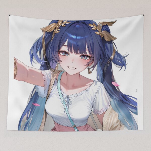 Item preview, Iuno Blue Hair Wuthering Waves designed and sold by KomiArts.