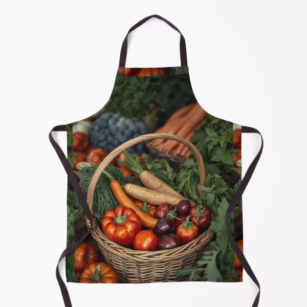 Item preview, Vintage Farm Harvest Basket Fresh Garden Produce Collection designed and sold by Evergreen Horizon Works.
