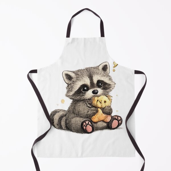 Item preview, Cute Raccoon Hugging Teddy Bear designed and sold by Northline Creative.