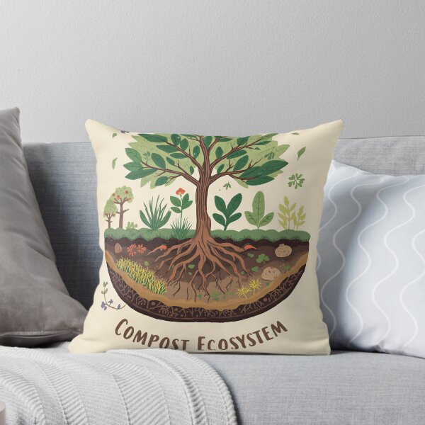 Item preview, Compost Ecosystem Gardening and Soil Health Illustration designed and sold by Evergreen Horizon Works.