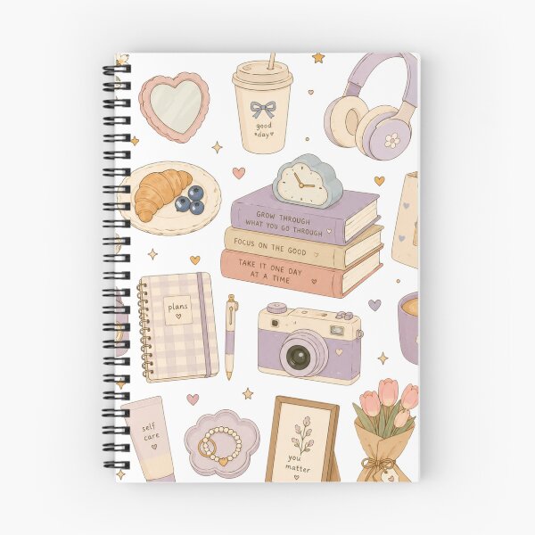 Item preview, Soft Purple Aesthetic Lifestyle Doodles  designed and sold by LunaVales.