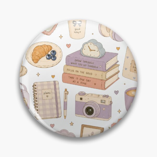 Item preview, Soft Purple Aesthetic Lifestyle Doodles  designed and sold by LunaVales.