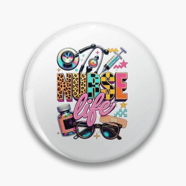 Item preview, Nurse Life Retro Sublimation Design Colorful Medical Graphic for Healthcare  designed and sold by Keingdesign.
