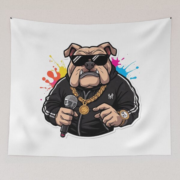 Item preview, Hip Hop Bulldog Rapper ? | Cool Streetwear Dog ?️ Urban Music Graphic ? designed and sold by MAStrends.