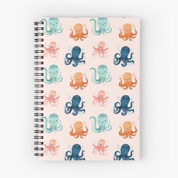 Item preview, Seamless pattern with cute octopus - pastel print with ocean animals for children's decor designed and sold by ArtFairy38.
