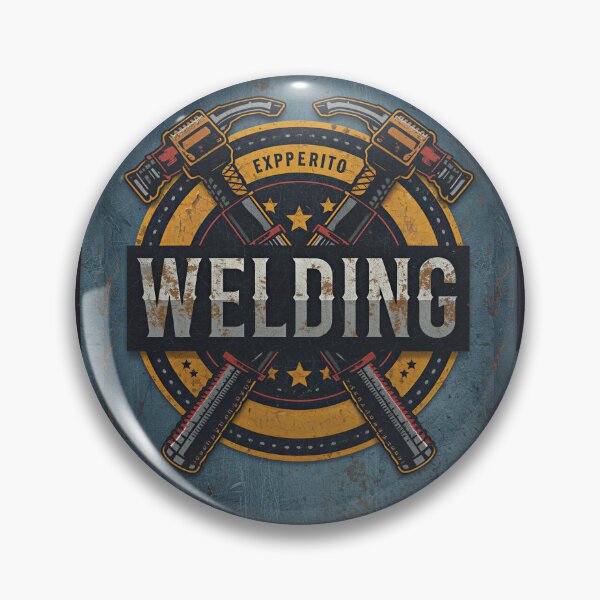 Item preview, Vintage Welding Tools Badge for Skilled Metalworkers designed and sold by Evergreen Horizon Works.